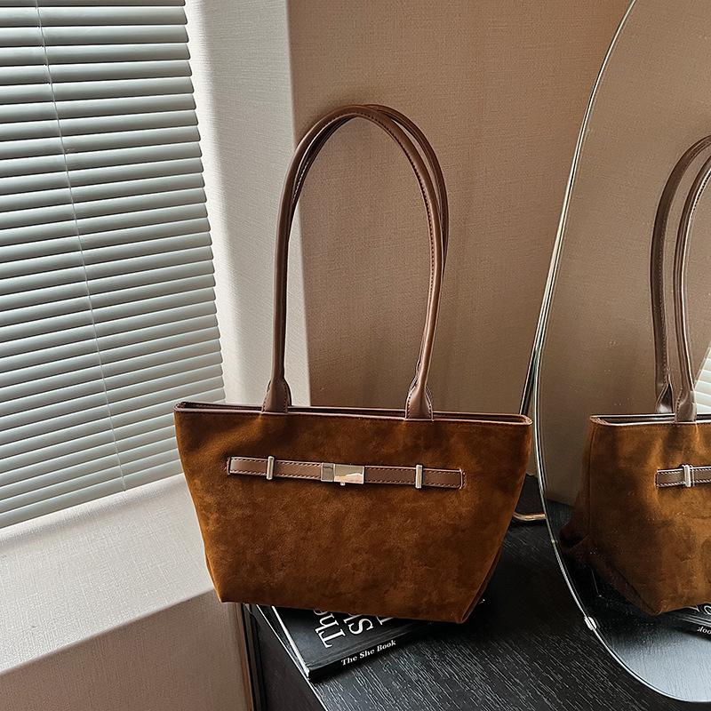 Casual big bag women's new high-end retro shoulder bag large-capacity commuting versatile tote bag