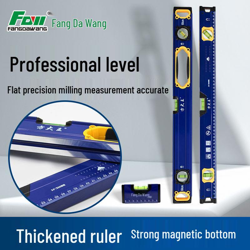 High Precision Mini Spirit Level with Strong Magnet and Aluminum Alloy Straight Edge