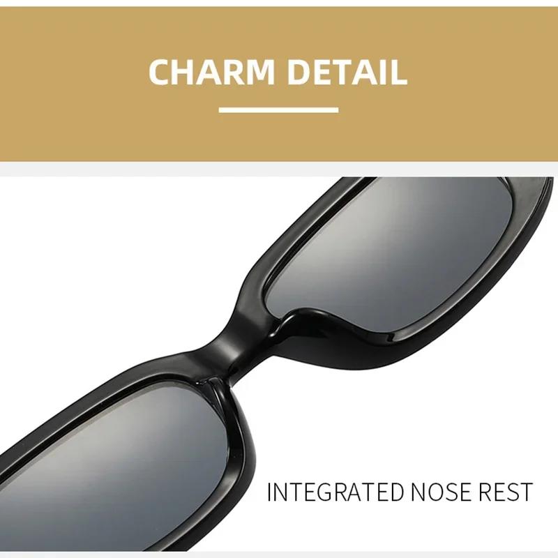 New Vintage Oval Sunglasses Woman Luxury Brand Small Rectangle Sun Glasses Female Small Ellipse Eyewear Uv400