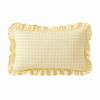 Lotus Leaf Skirt Edge Throw Pillow Cover Soft Cotton Art Cushion Cover  Home Decoration