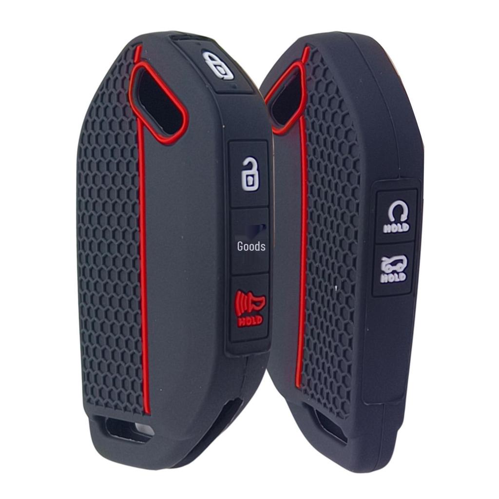 Silicone Key Case for 2025 Kia EV5/EV6/EV9: 4+2 Button