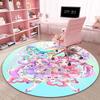 Mobile Suit Gundam Cartoon Round Rug Can Be Used To Decorate Living Rooms, Bedrooms, Sofas, and Game Rooms; Non-slip Rug.66