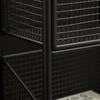 Freestanding Wire-Mesh Storage Rack with Guardrails Narrow Standing