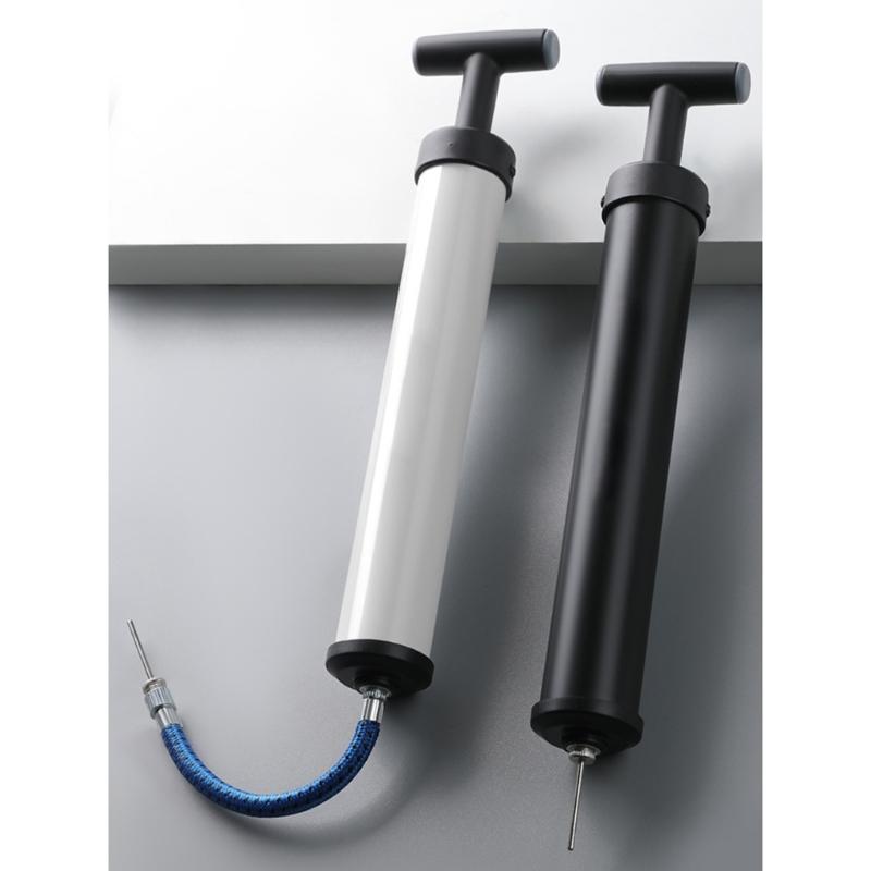 Manual Ball Pumps Portable Air Pumps Inflator Sports Ball Pumps with Needle, Hoses, Nozzle Hand Pumps for Volleyballs