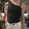 Men Strap Tank Tops Casual Sleeveless Solid Fitted Rib Camisole