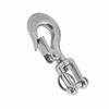304 Stainless Steel Swivel Eye Clevis Lifting Chain Snap Hook 150KG Working Load Limit 90mm