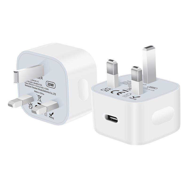 Încărcător Pd 20w Tip Port Încărcare Rapidă Potrivit pentru Încărcător Apple 15 Certificare UKCA Pd20w Reglementări Britanice