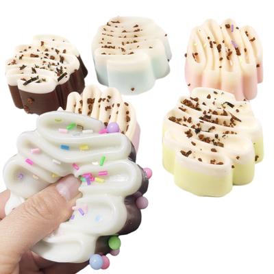 Squishy Cake Squeeze Toy Simulated Bread Sensory Fidgets Toy Soft Slow Rebound Stress-Resistant Toy For Adults Gifts