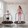 40" Foldable Fitness Trampoline Rebounder with Handle, Orange