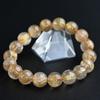 Jewelry Town Shosenkyo Rutilated Quartz 17cm Inner Power Stone for Good Fortune and Career [Eigado] Bracelet, 11.5mm Beads, Diameter,