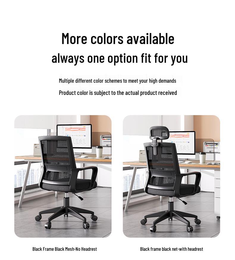 Ergonomic Office Chair with Lumbar Support – Comfortable for Long Sitting, Ideal for Employees and Meetings