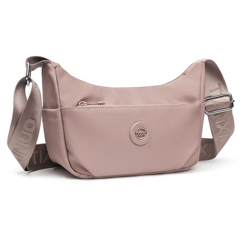 Leichte Nylon-Umhängetasche für Damen, lässige Schulterhandtasche mit verstellbarem Riemen