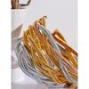 Yhpup Trendy Stainless Steel Chain Weave Thick Torques Punk Metal Statement Choker Necklace Attractive Fashion Jewelry