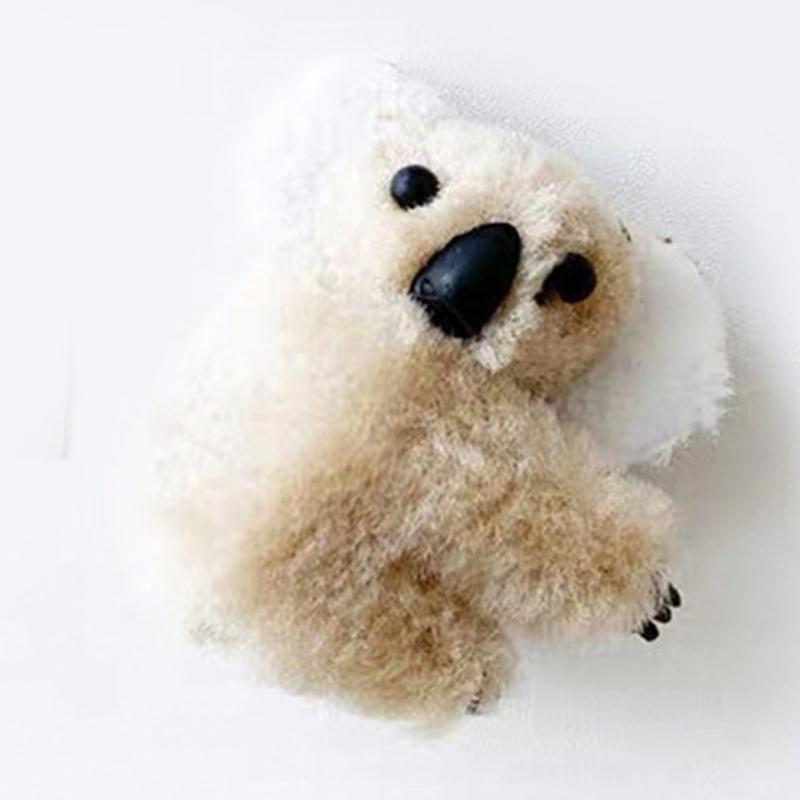 Fermacapelli a Forma di Koala Tessuto Peluche Presa Salda Pinza per Capelli Copricapo Decorativo per Uso Quotidiano Scuola o Feste