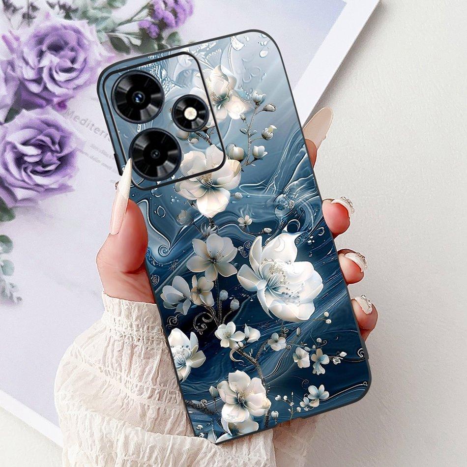 Für Infinix Hot 30 Play 30i Hot30 4G Elegante Florale Schmetterlings-Handyhülle Für Infinix Hot30i 30 30Play Weiche Silikon-TPU-Hüllen