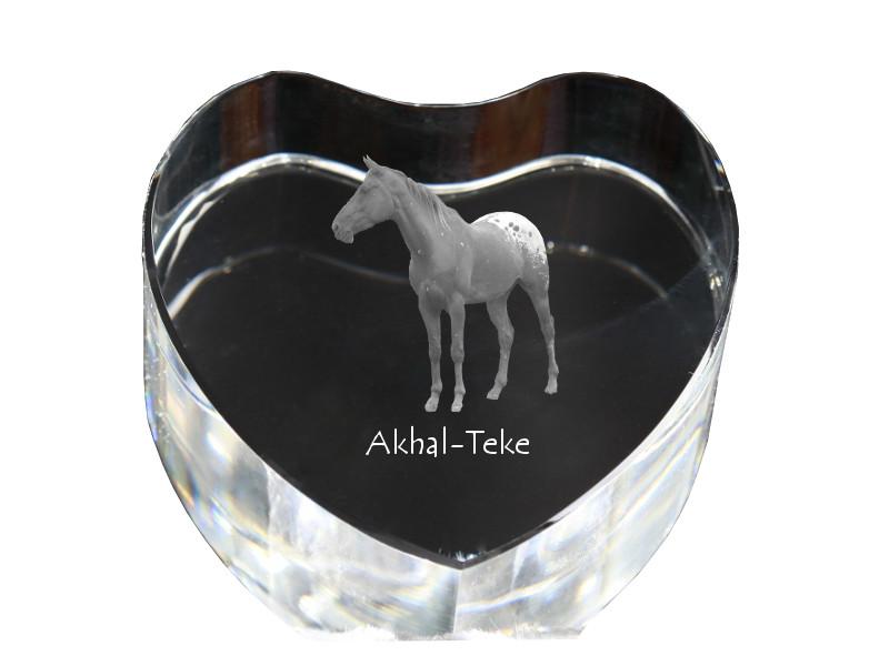 Akhal-Teke – A photo of a horse in crystal, a crystal heart | Art-Dog
