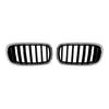 Compatible Front Mesh Kidney Grille & Air Vent for BMW X6 F16