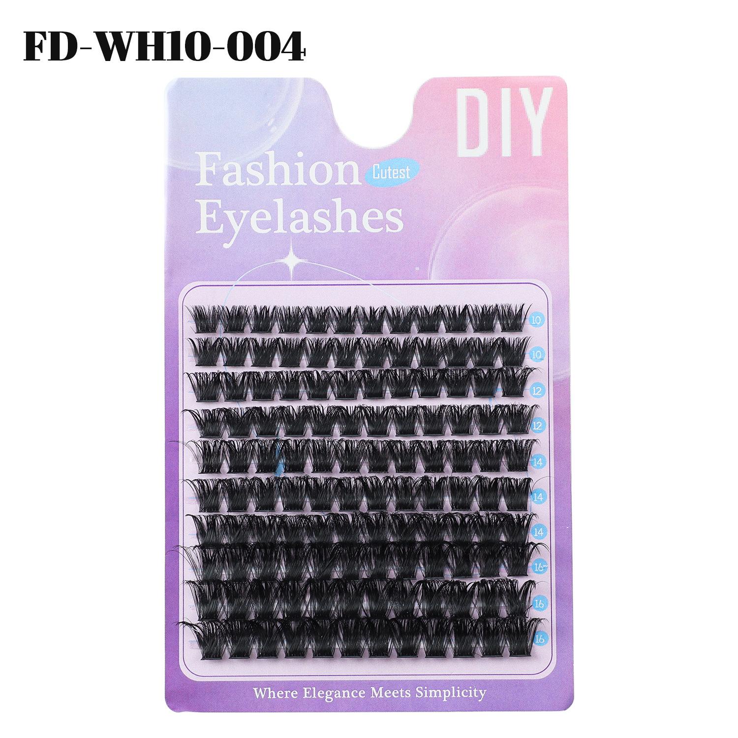 

10 рядов D-завитка, густые завитые пучковые накладные ресницы, ежедневные имитирующие ресницы