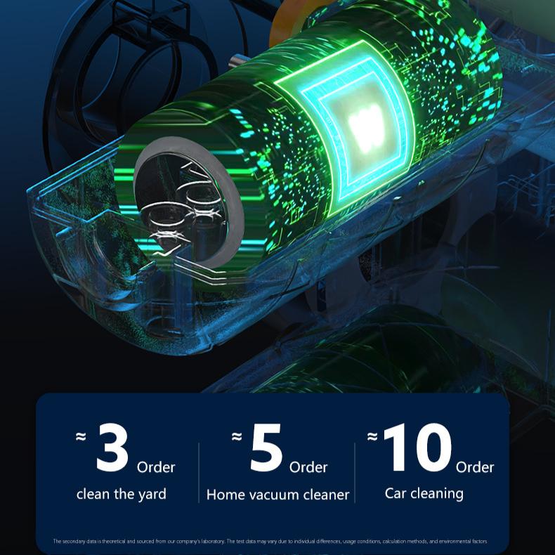 Cordless Hand Held Vacuum Cleaner Cyclone Suction Wireless Vacuum Cleaner Rechargeable Strong Suction Vacuum Cleaner Suitable for Cars Offices Homes