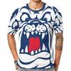 Tiger Animal Pattern 3D Printed T-shirt for Summer Casual Fashion Short Sleeved Top for Men, Cute Elements Round Neck Streetwear