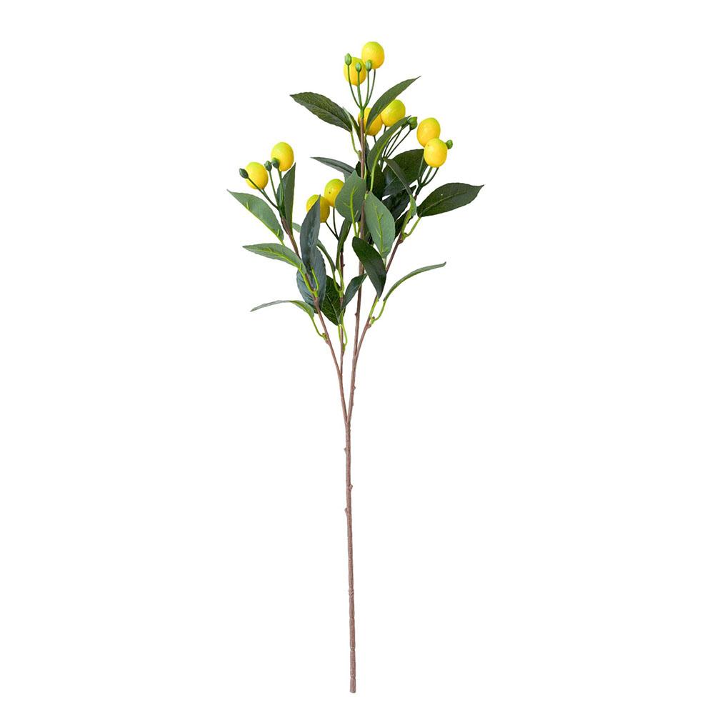Zitronenzweig, Zitronenzweig, Kunststoff, Einzelzweig, 1 Bund