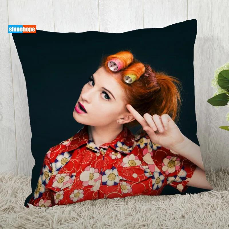 Hayley Williams Pillow Cover Customize Star Pillowcase Modern Home Decorative Pillow Case For Living Room 45X45Cm