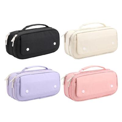 High Capacity Canvas Pencil Organizers For Students Lightweight Design Multipurpose Use Durables Fabric Waterproof Material
