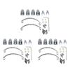APPLIA-3X Steel Leaf Spring Suspension Set For WPL Henglong B14 B16 B24 B36 Ural Q60 Q61 Q62 Q63 Q64 4X4 6X6,Silver