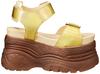 Yosuke Women's Gold Sandals, Size 25.0 Cm, 2601063