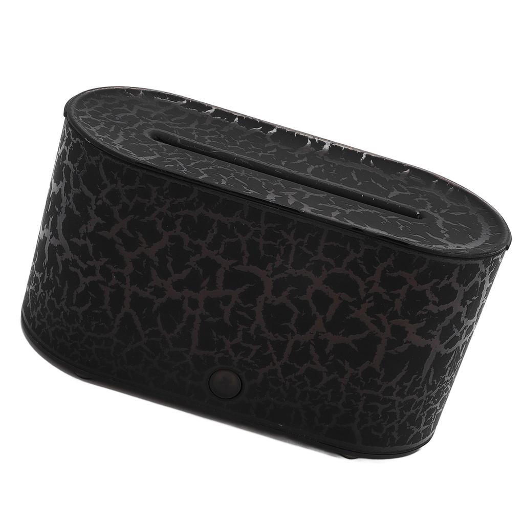 Difuzor Aromaterapie Flacără Umidificator 130ml Protecție Auto Oprire Fără Apă Lumină 7 Culori USB