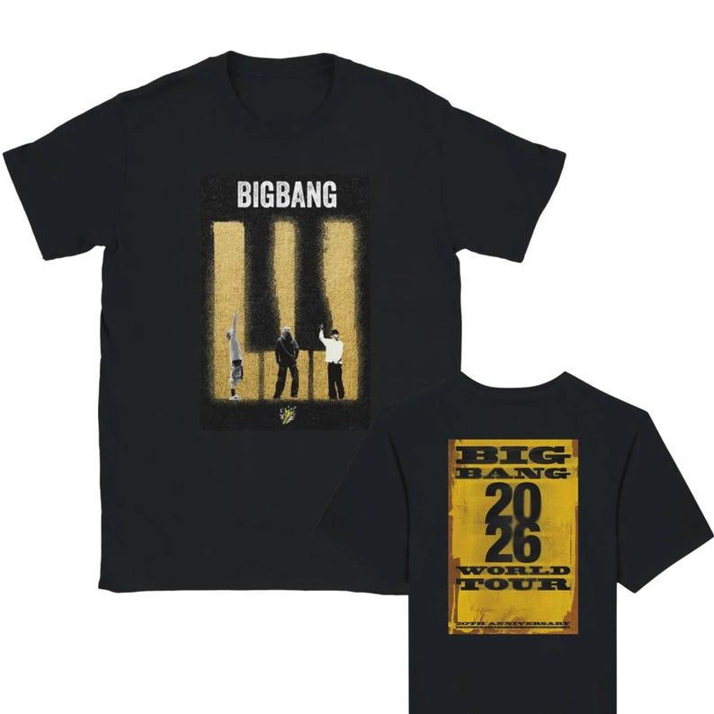 Hot Sale Bigbang 20th Anniversary World Tour 2026 Concert T-shirt Y2K Men Women Fashion Trendy T-shirt Retro Vintage Graphic Oversized T Shirt