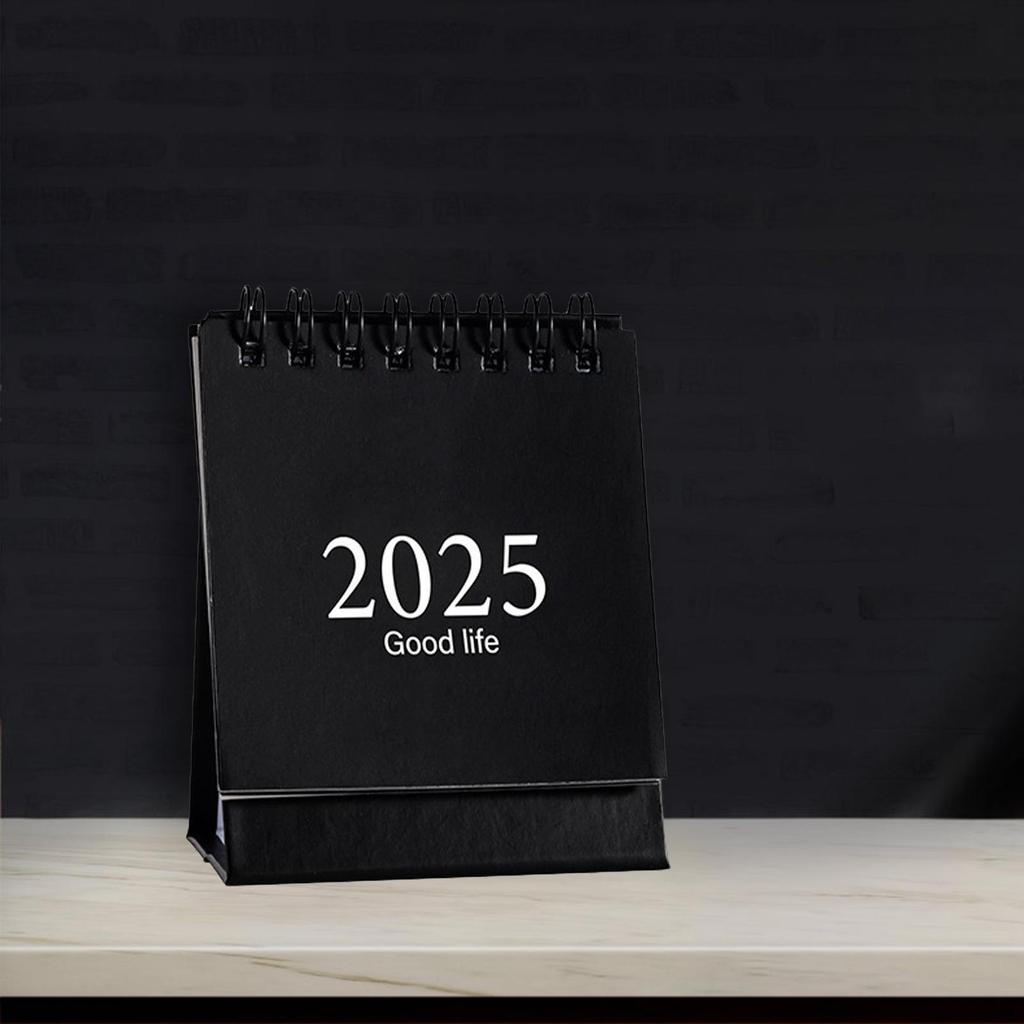 Desk Calendar Desktop Year Tabletop Ornament for Home, School