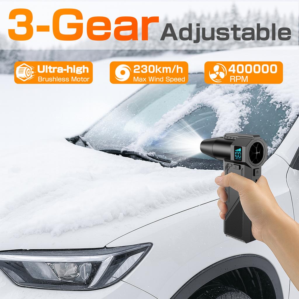 Handheld Turbo Fan For Car RV Truck Trailer Violent Jet Fan Powerful Air Blower Portable Multifunctional Cleaning Blower Tool
