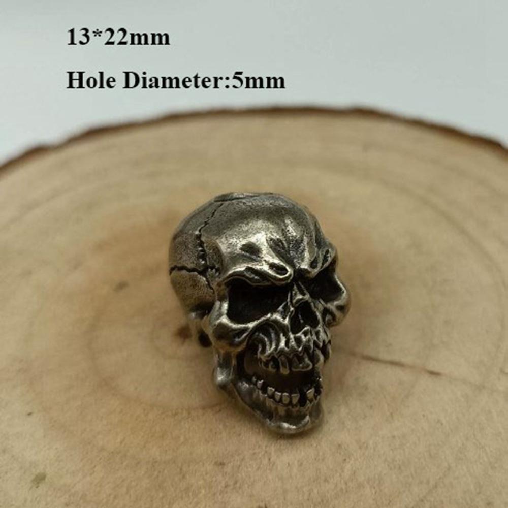 

Ретро Ретро Подвеска в виде черепа Шармы Браслет Подвеска для шнурка EDC Инструмент для улицы 10