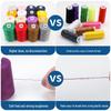 Hilo de Coser de Poliéster de Alta Velocidad 402 - 1000 Yardas, Colores Arcoíris, Ideal para Proyectos de Costura Casera y a Mano