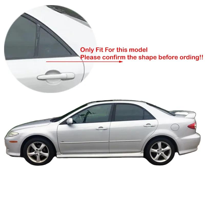For Mazda 6 Sedan 2002 2003 2004 2005-2008 ABS Plastic Rear Window Quarter Louver Cover Side Vent Trim Car Adhesive Accessories