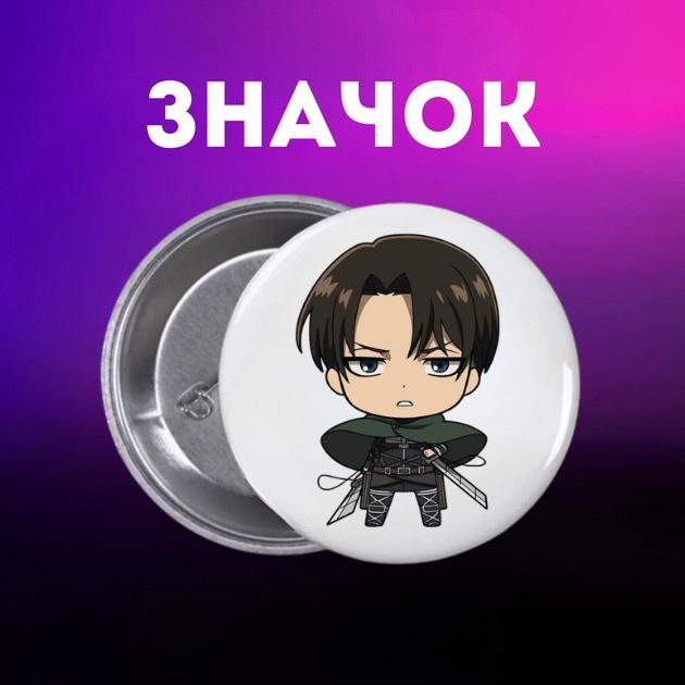 

Значек Атака титанов Attack on Titan на булавке на рюкзак 44 мм 1 шт 44 різнокольоровий