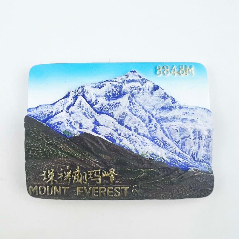 Tibet Kühlschrankmagnete Mount Everest Tourismus Souvenirs Reise Kühlschrankaufkleber Mount Qomolangma Magnetische Aufkleber Wohnkultur