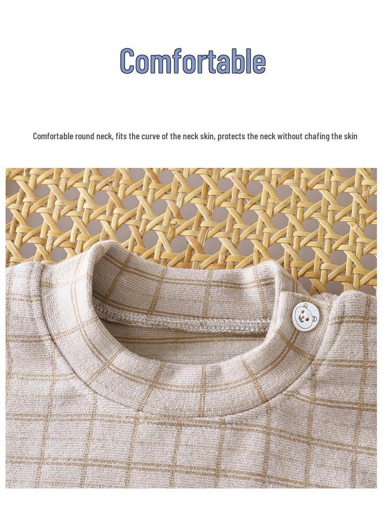 Pijama Térmico de Terciopelo para Niños: Pijama Cálido Otoño/Invierno para Niños y Niñas - Conjunto de Camiseta y Pantalones