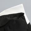 New Arrival Black & White One-Shoulder Evening Gown with 3D Floral Embellishment