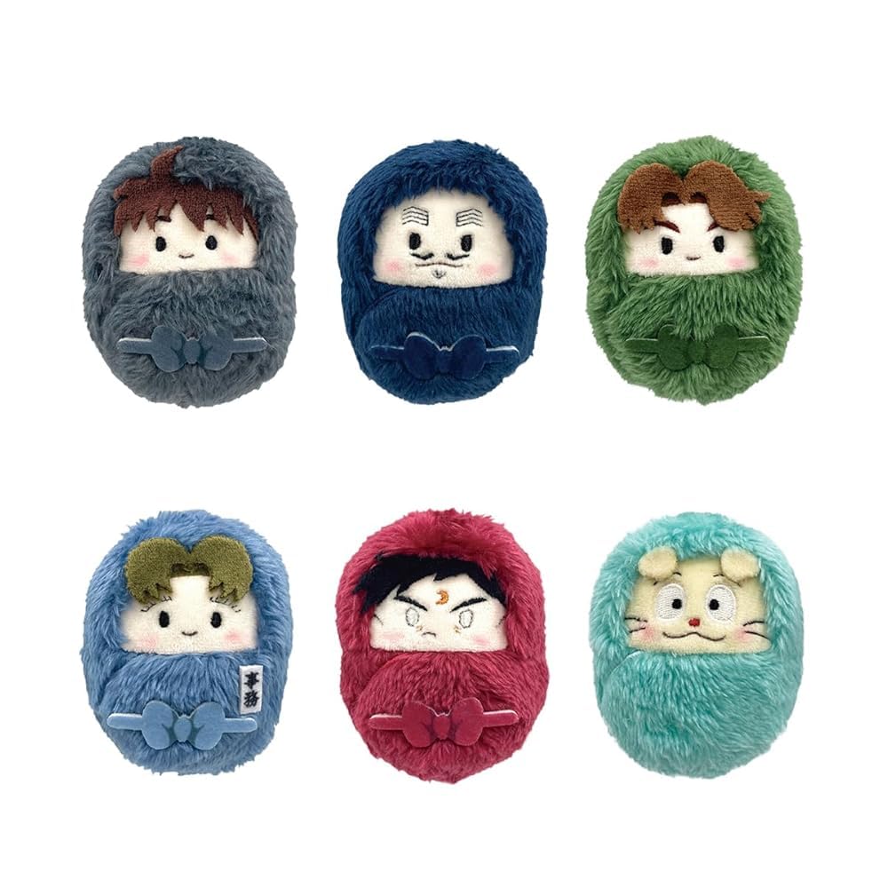 ТВ-аниме Нинтама Рантаро Куруми Митаппинуи Том 5 Набор из 6 плюшевых игрушек Хандсуке Дои, Дензо Ямада, Рикити Ямада, Сюсаку Комацуда,