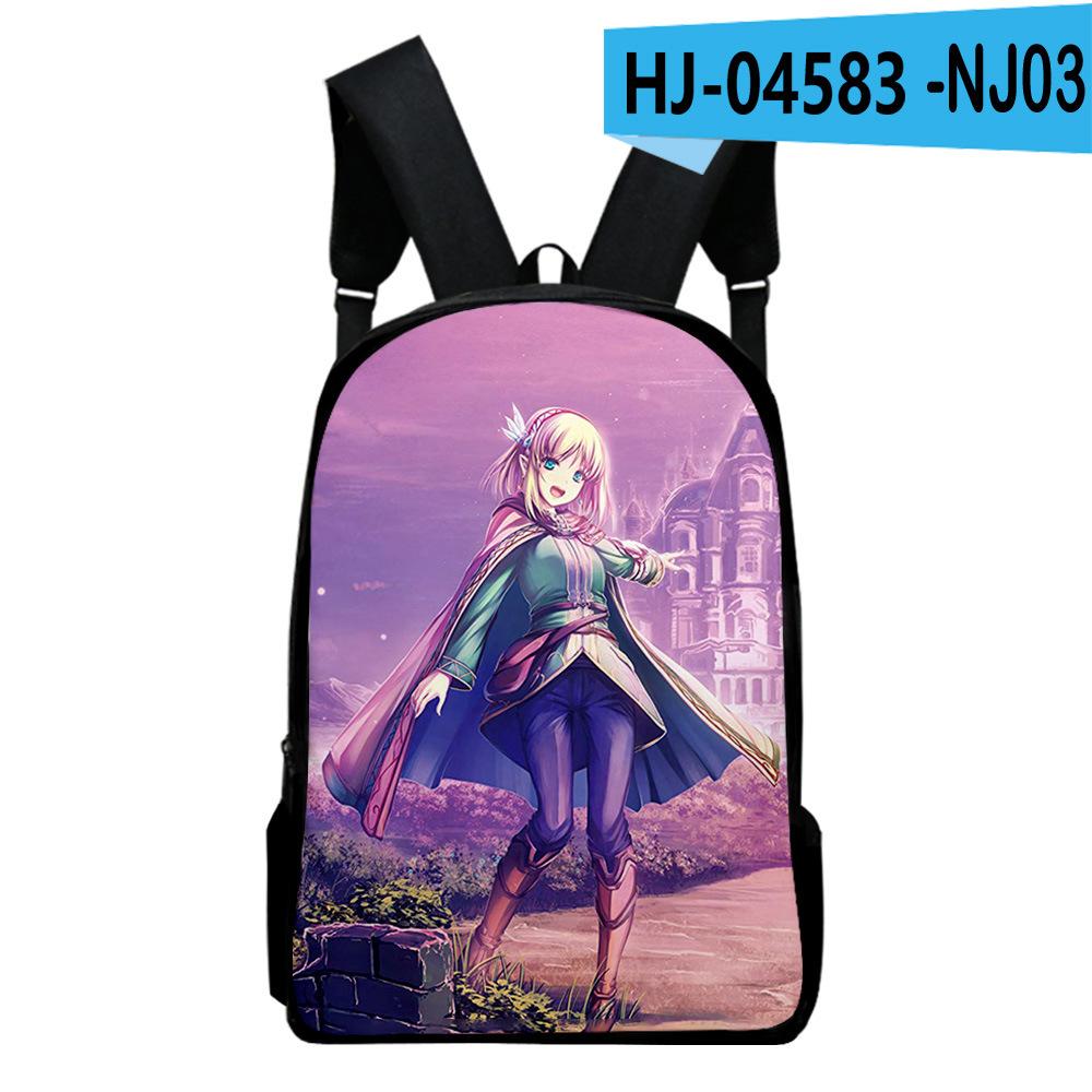 Classic Novelty WORLD OF LEADALE Notebook Backpacks pupil School Bags 3D Print Oxford Waterproof Boys/Girls Laptop Backpacks