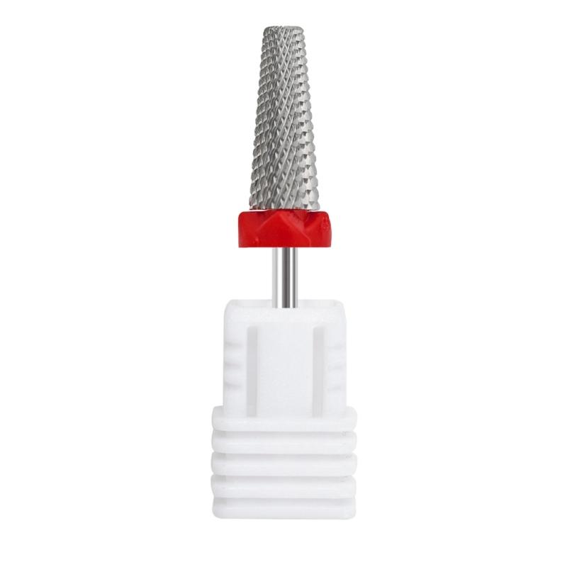 Practical Tungsten Steel Nail Care Drill Head Home and Salon Manicure Accessory for Trimming Grinding Polishing
