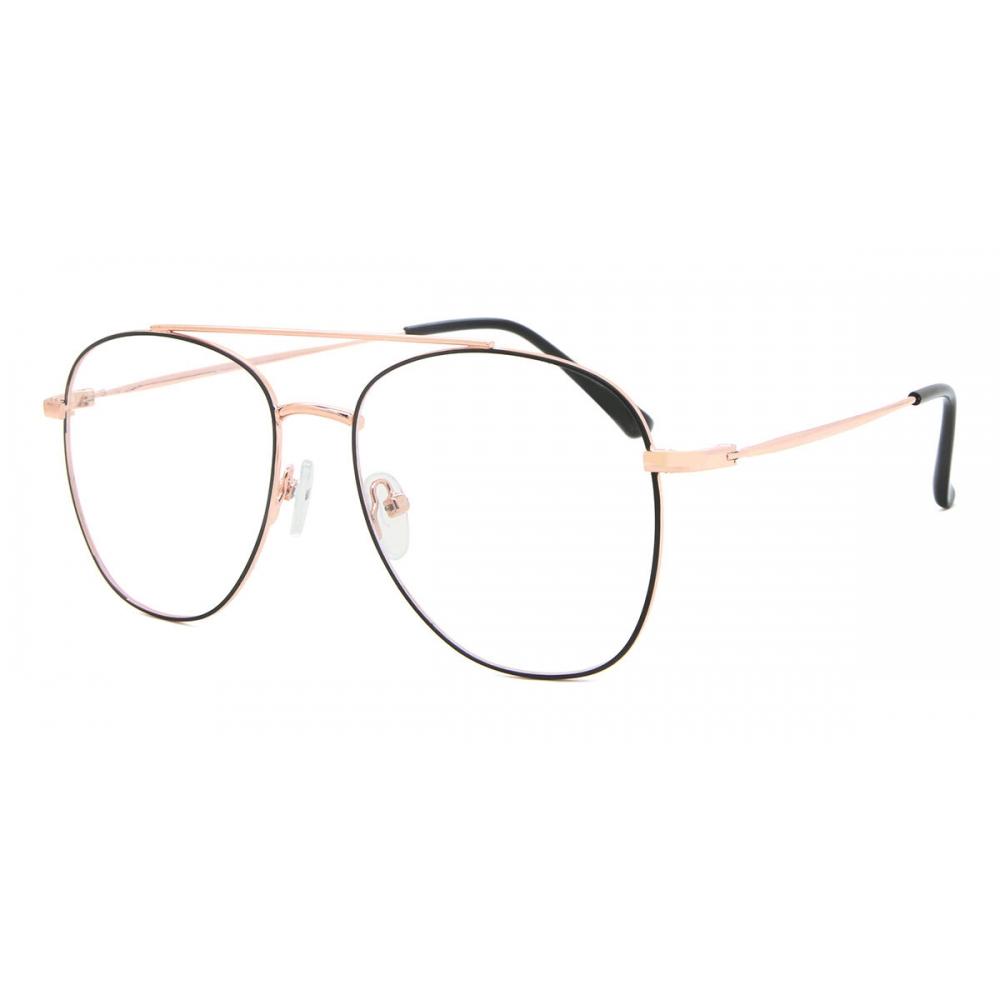 Full Rim Pilot Black Gold Smartbuy Collection Debbie 922d Fashion Unisex Eyeglasses