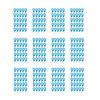 Forehead Decal Stickers for Kids Red Blue Washable Waterproof Face Tattoos for Cosplay Performances Flame Wave Designs Sticker