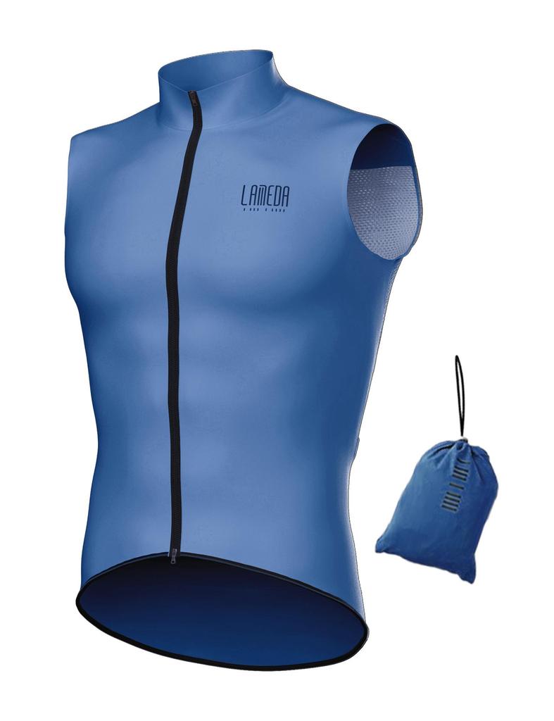 Lampaida Unisex Windbreaker Vest: Sweat-Absorbent, Quick-Dry Cycling Jersey for Spring/Summer.