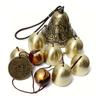 Latest 6 Copper Bells Outdoor Metal Wind Chimes - Decorative Hanging Ornament For Yard & Garden, Ideal For Home Outdoor Decorati
