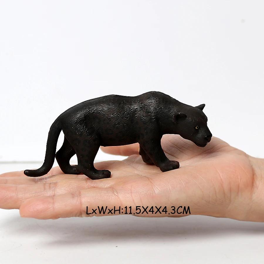 Figurina Leopardo Animali Giocattolo Figure Ocelot Pantera Ghepardo Giungla Animali Selvatici Figure Action Figure Giocattoli di Plastica Regali per Bambini