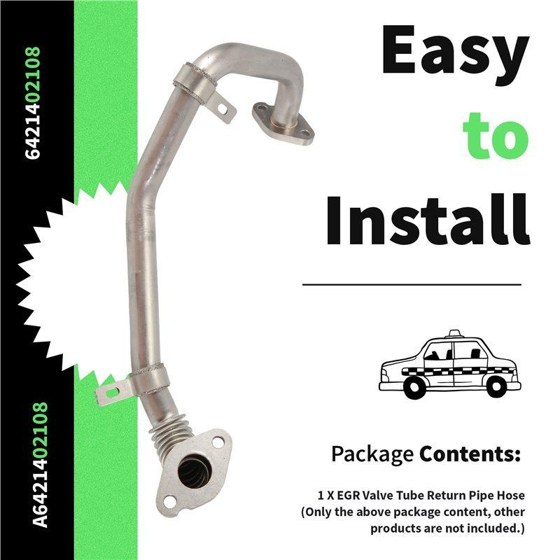 EGR Valve Tube Return Pipe Hose A6421402108 For Mercedes MB Sprinter