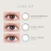 YURIAL Earl Grey Colored Contact Lenses [10 lenses per box] Available with or without prescription, 1-day contact lenses (Earl Grey/0.00)
